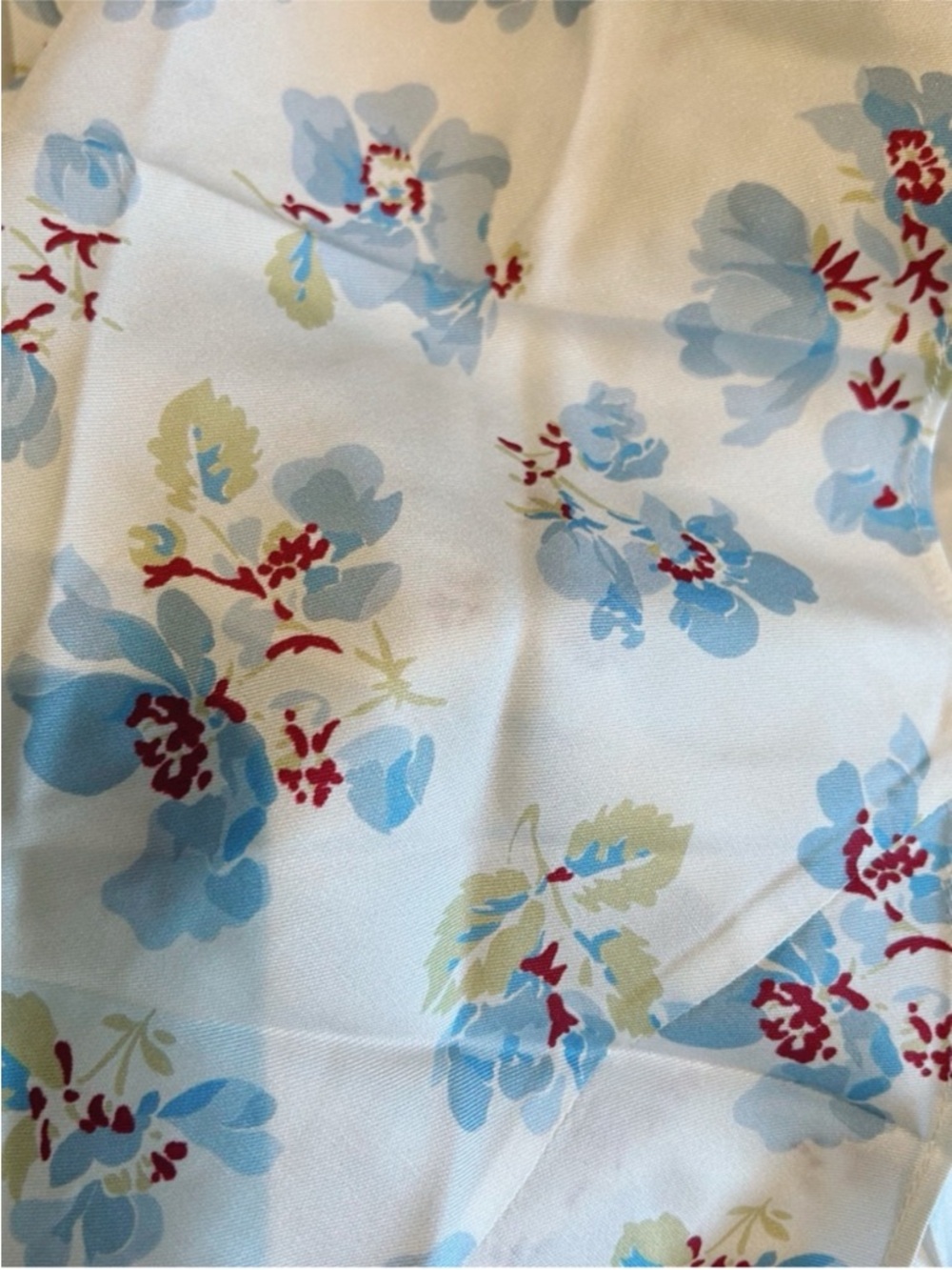 NWOT Doen Florencia Silk Midi Cottagecore Dress In Romantic Blue Floral Medium - Picture 12 of 15